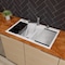 Alfi Brand 33 inch Granite Composite Workstation Double Bowl Drop In Sink w Accessories AB3418DBDI-W - alternate 1